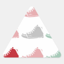 schoenen driehoek sticker