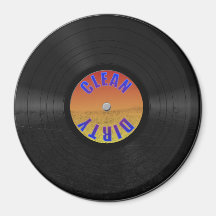 Schoon Vuil VinylVerslag Koelkast Magneetjes