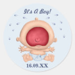 Schreeuwend Baby is het een Sticker van de Jongen