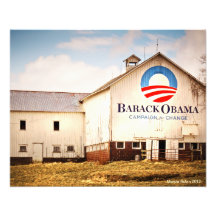 Schuur van de Campagne van Obama van Barack de Pre Foto Kunst