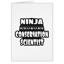 Scientifique de conservation de Ninja Cartes De Vœux
