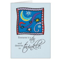 Scintillement d'étoile d'anniversaire de 3524 récu carte de vœux
