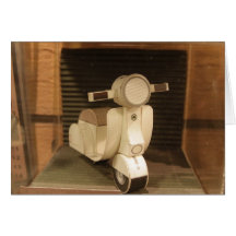 Scooter de papier carte de vœux