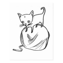 score de boule de fil ! ! cartes postales
