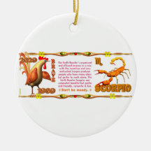 Scorpion de zodiaque de rôle de la terre de Valxar Décoration Pour Sapin De Noël