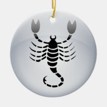 Scorpion de zodiaque ornements de noël