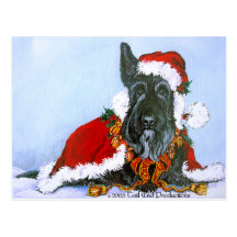 Scottie Claus Cartes Postales