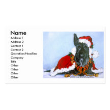 Scottie Claus Modèles De Cartes De Visite
