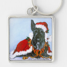 Scottie Claus Porte-clés