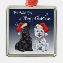 Scottie et ornement de Westie