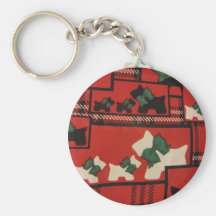 Scotties et Westies de plaid Porte-clés