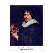 Sculpteur Francois Duquesnoy par Anthony Van Dyck Cartes Postales