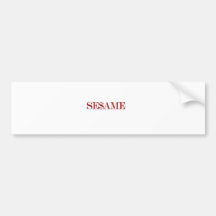 Se$ame Bumpersticker