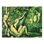 Se baigner par Paul Cézanne (la meilleure qualité) Carton D'invitation