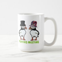 Se réunir de macareux tasse à café