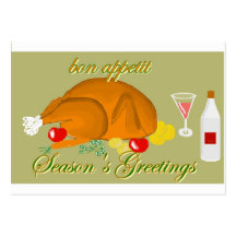 Season's Greetings Cartes De Visite Professionnelles