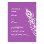 Secousse pourpre votre dîner de répétition de plum invitations personnalisées