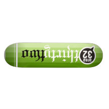 Secteur 32 Deck_green Skateboard Customisable