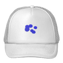s'égoutte bleu - blue drip casquette de camionneur