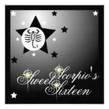 Seize-Personnaliser zodiacale de bonbon à la fortu Invitation Personnalisable