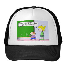 séjour de professeur sur le message casquettes de camionneur
