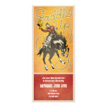 Sellez l'invitation de partie de cowboy