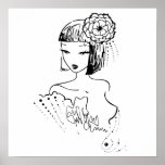 Sensible - illustration de mode d'encre