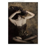 Sensualité dans la sépia - autoportrait carte