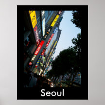 Séoul au crépuscule posters