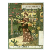 Septembre Carte Postale