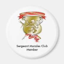 Sergent-Moralès-Club-Shiel, sergent Moralès C… Magnets Pour Réfrigérateur