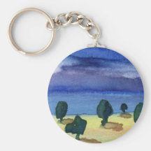 Série orageuse No.2 de cieux Porte-clef