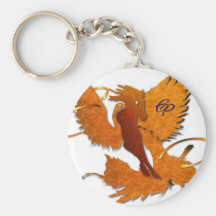 Série Phoenix Blanc Porte-clef