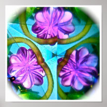 Série rose de kaléidoscope d'Aqua Affiches