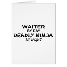 Serveur Ninja mortel par nuit Carte De Vœux