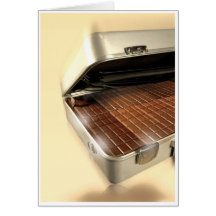Serviette de chocolat cartes de vœux