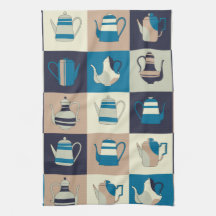 Serviette de cuisine de MoJo d'Américain de théièr Linges De Cuisine