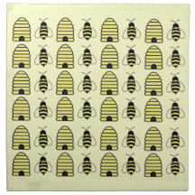 Serviette de MoJo de l'abeille et de l'Américain d