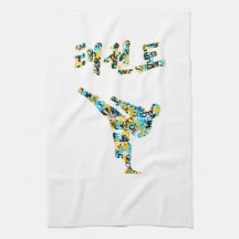 Serviette du Taekwondo Serviette Éponge