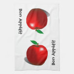 Serviette rouge d'Appétit Apple de fève Serviette Éponge