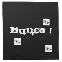 serviettes de cocktail de bunco