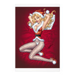 Sexy Blonde Kerstmis speld-op Klantgericht door Al Persoonlijk Briefpapier