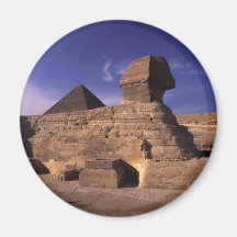 Sfinx en Piramides in Giza Kaïro Egypte Koelkast Magneet