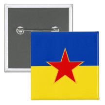 Sfr Ruthenian yougoslave et minorité ukrainienne,  Badges Avec Agrafe