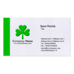 Shamrock de bord - vert modèles de cartes de visite