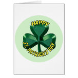 Shamrock de jour de St.Patricks Carte