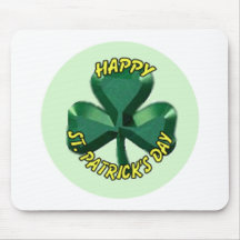 Shamrock de jour de St.Patricks Tapis De Souris