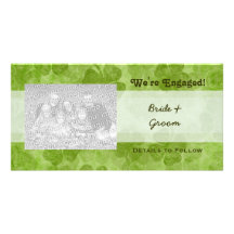 Shamrock nous sommes les cartes photos engagés modèle pour photocarte