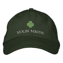 Shamrock St Patrick irlandais Casquette De Baseball Brodée