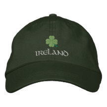 Shamrock St Patrick irlandais Chapeaux Brodés
